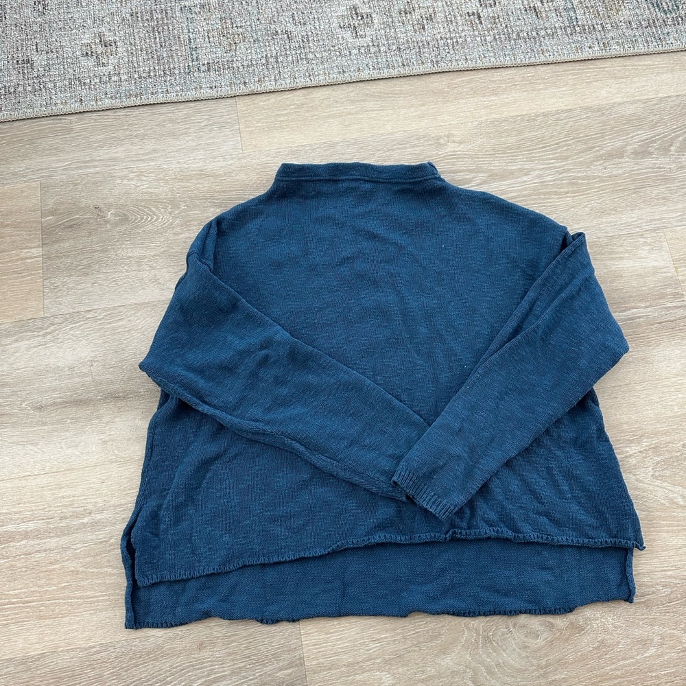 Elegant Navy Turtleneck Sweater for Women